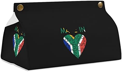 Произведено в Южна Африка Капак Кутии за Салфетки От Изкуствена Кожа Притежателя Кутии За Салфетки Правоъгълен Калъф За Салфетки