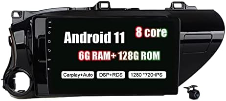 2 DIN Android 11 Авторадио с 9 инчов GPS Система Кола Стерео 4G WiFi BT Carplay FM RDS DSP GPS Развлекателен Мултимедиен