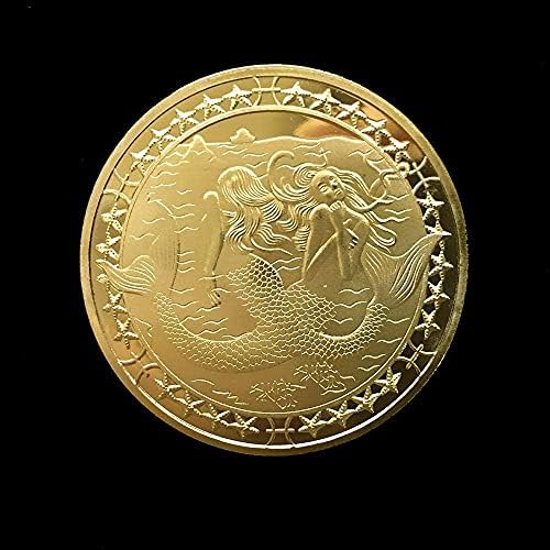 Метална Възпоменателна Монета Twelky Constellation Щастливата Златна Монета На Паметника Монета Риба Възпоменателна Монета