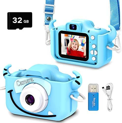 Детска селфи-камера goopow, Коледни Подаръци за Рожден Ден за момчета 3-9 години, Цифрови Видеокамери с Висока Разделителна способност за деца, Преносима играчка за мом