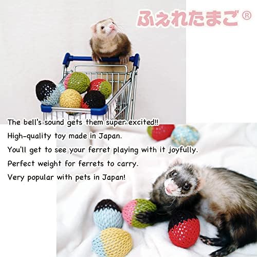 ふぇれたごご Играчки за порове Ferreggs (FERRETAMAGO), 5 опаковки, произведени в Япония, ръчна работа, клетка от памук,