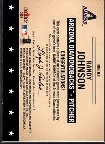 Ранди Джонсън Jsy Card 2004 Fleer Showcase Бейзболни Топки най-Добрата използвана игра RJ
