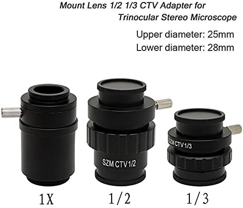 Аксесоари за микроскоп, за Възрастни, Деца TV1/2 1/3 0.3 X 0.5 X 0.35 x Тринокулярный Стереомикроскоп с Регулируема камера