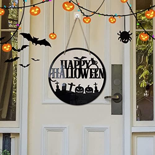 Щастливата Вратата на Хелоуин, Висящи Бижута, Дървена Врата Щастлив Хелоуин, Подвесная за парти в чест на Хелоуин, Венец от Перли за Бродерия