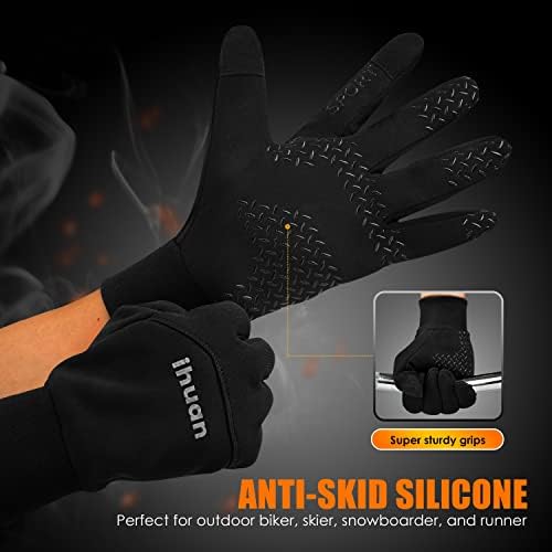 Зимни Ръкавици за мъже и жени - Водоустойчиви Топли Ръкавици за студено време, Минерални Ръкавици за сензорен екран за тренировки,