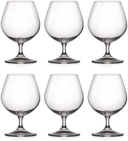 Чаша за ракия - От прозрачно стъкло - Комплект от 6 чаши за вино - от Barski - Произведено в Европа - 16 грама.