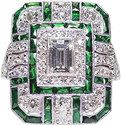 Луксозен Пръстен във формата на Круши с Пълна диамантен пръстен, Бижу, Предложение за Рожден Ден, Сватба Пръстен за