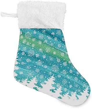 Коледни Чорапи ALAZA С Снежинками, Класически Персонализирани Малки Декорации за Отглеждане за Семейни празници, Определени Декор