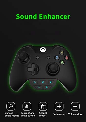Адаптер Стереогарнитуры, Съвместим с контролера на Xbox One X / S, усилвател на звука на контролера на Xbox One с аудиоразъемом