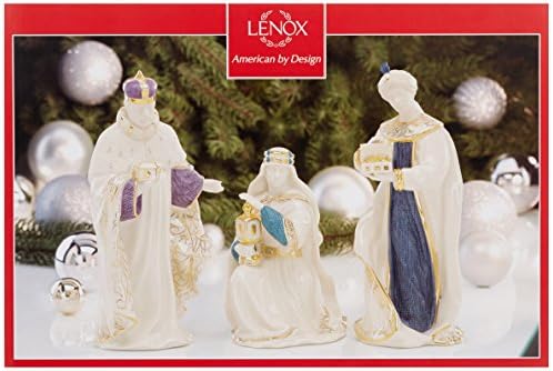 Lenox 6399943 Първото Благословение Коледен Комплект От Три Статуи На Крале