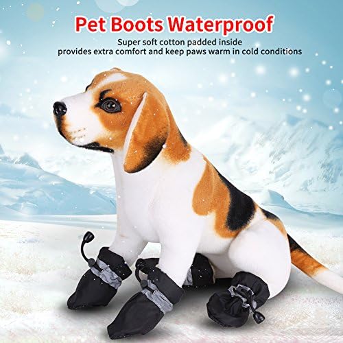 4 бр., обувки за кучета, за Защита на лапите с Еластична Крепежной лента, Комплект, Обувки за домашни кучета на не-хлъзгава