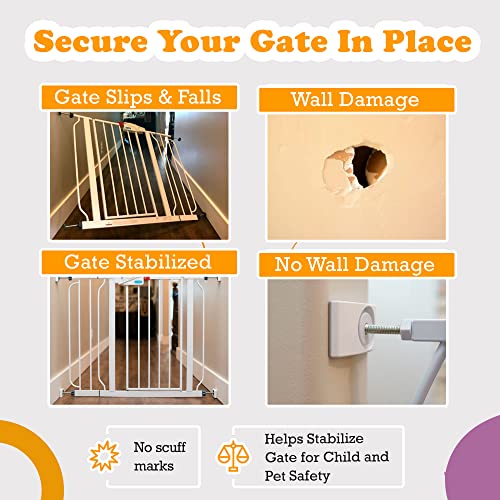 Стенни гледане на деца + Принудителна гнездо - Предпазва стените от повреждане на детски врата и предпазва децата от