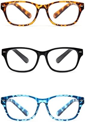EYE ZOOM 3 опаковки пластмасови очила за четене в ретро-стил в ретро стил за мъже и жени