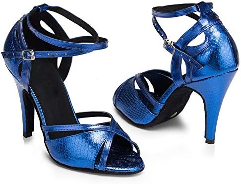 SWDZM/ Дамски Сатенени Обувки за Латино Танци, Обувки за практикуване на Система за Салса и Валс, Модел-225