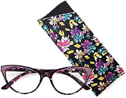 Очила за четене Multi Flower Cat Eye R227 Черно/ Лилаво