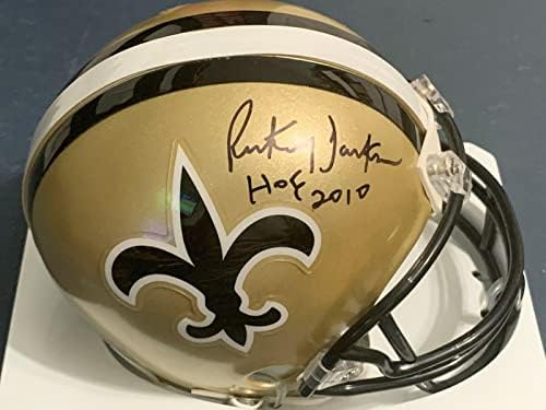 Мини-Каска Rickey Jackson New Orleans Saints с автограф Ридделла - Мини-Каски NFL с автограф