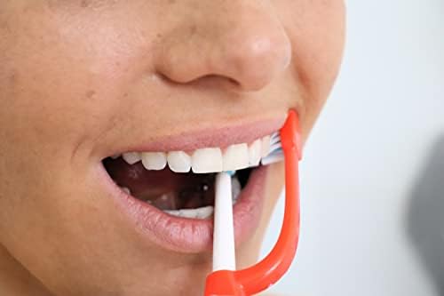 Комплект аксесоари за четка за зъби с двойна глава за напояване във вид на зъбен душ, Сменяеми Глави за Четка за