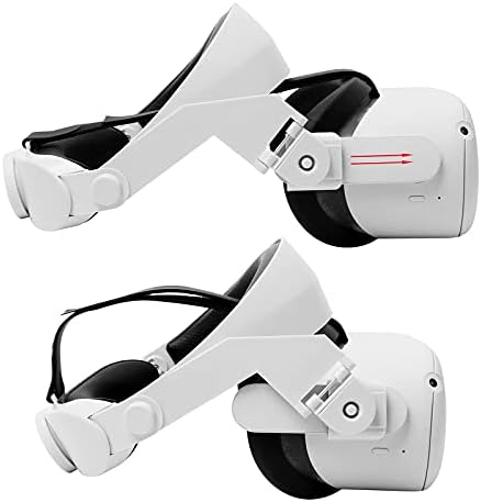 Регулируема глава каишка HUAYUWA с възглавница за главата за аксесоари Oculus Quest 2 VR, подмяна на елита