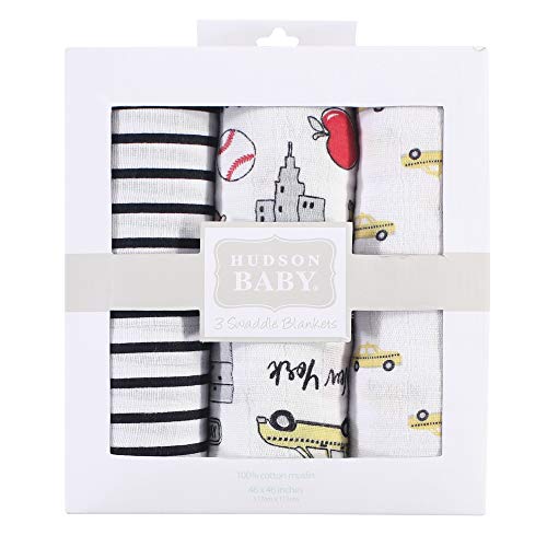 Одеяла За Свободни от Futon Плат Hudson Baby Унисекс, Woodland, 3 опаковки, 3 опаковки