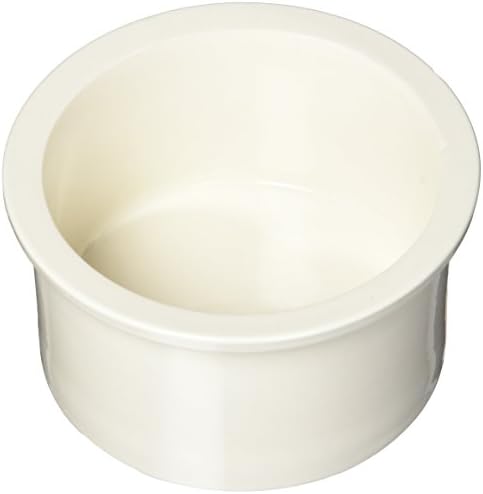 Набор от сменяеми керамични чаши Prevue Pet Products с 4 чаши, бял с кост (6404)