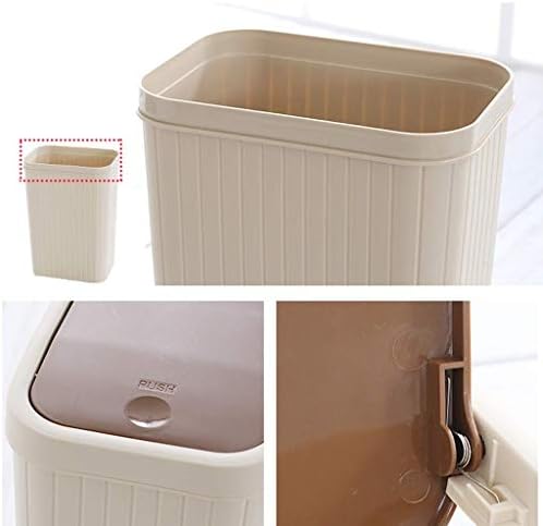 Търговско коварен кофа за боклук TJLMZ без дръжка, стилен и траен (Цвят: B)
