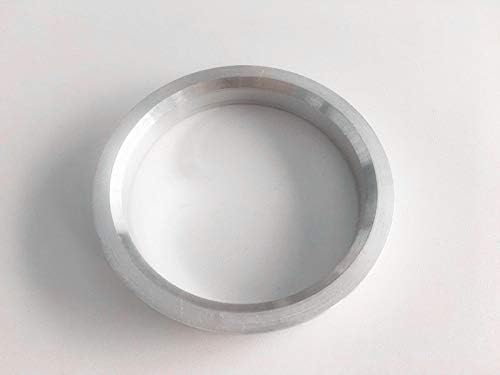 NB-AERO 4 бр. Сребристи алуминиеви пръстени от 69,85 мм (колелце) до 67,1 мм (Ступица) | Централно пръстен Hubcentric от