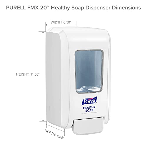 Притискателния опаковка PURELL FMX-20, бял /хром, за попълване на сапун PURELL FMX-20 HEALTHY обем 2000 ml (опаковка