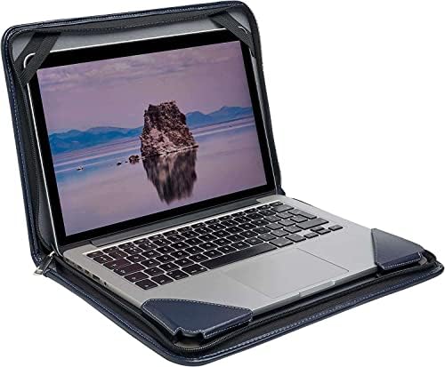 Син кожен калъф-месинджър за лаптоп Broonel - Съвместими лаптоп Lenovo Yoga 6 13,3 2 в 1