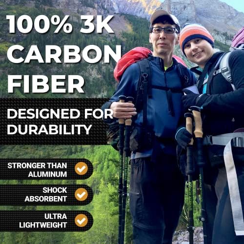 Треккинговые Пръчки, изработени от Въглеродни влакна Hiker Hunger, Бастун За Разходка, Щеки за Ходене за Жени, Туристически