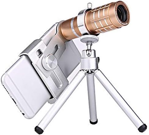 AUNEVN Бинокъл с 12-Кратно телефото обектив, Камера за Мобилен Телефон, Телескоп /Метална Външна Камера с Висока Разделителна