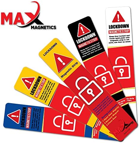 25 Опаковки бели магнитни накладки Maxmagnetics за каси - Магнитни защитни устройства с висока плътност за училища и офиси