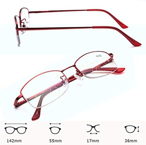RXBFD Прогресивно Мультифокальные Очила за четене с блокиране на синя светлина, Стилни Дамски слънчеви Очила с висока