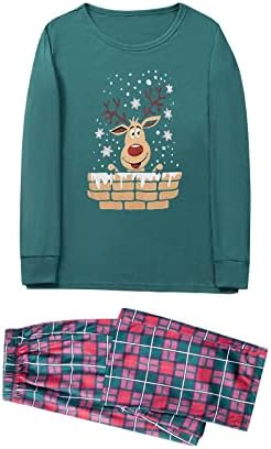 Дизайнерски Коледна Пижама DIYAGO, Подходяща Тениска с дълъг ръкав и Панталони, Семейна Празнична нощница, Пижамный
