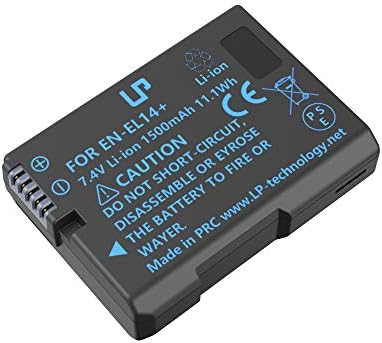 LP EN-EL14 EN EL14a Батерия и зарядно устройство, съвместим с Nikon D3500, D5600, D3300, D5100, D5500, D3100, D3200, D5200,