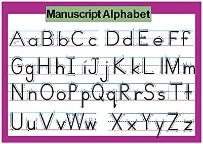 Абв Курсив Ръкопис Азбучен Плакат за деца Еднократна употреба Протираемый Азбуката се Учат да пишат Маса, Ламиниран