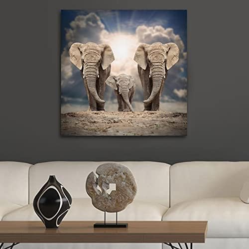 Анна Каупер Животни на Африканския Слон Отпечатъци върху Платно Художествени Стенни Модел Стенен Художествени Картини за Украса
