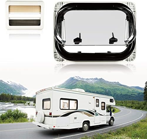 Двухслойное прозорец от акрил, стъкло XSWLHH RV Caravan, Выдвигающееся прозорец на сенника и комарите мрежа (500 * 300)