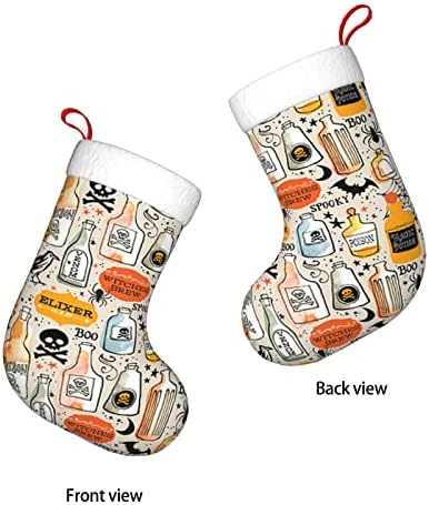 Коледни Чорапи Augenstern Реколта Отвари Медицински Сестри Хелоуин Двустранни Чорапи За Окачване На Камината