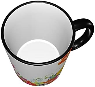 SXEACVS Цвете Керамични Кафеена Чаша С Мляко, една Чаена Чаша за Жени, Мъже, Офис, Дом, Персонални Забавен Подарък