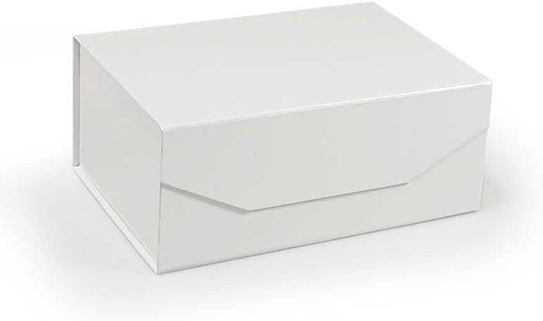 Подарък кутия с капак (опаковка от 2 броя) 13 * 9 * 4 -Инчов, сгъваема коледен подарък кутия на магнити, кутии