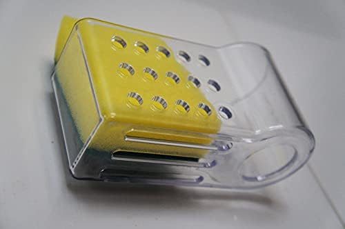 Титуляр гъба AMUONTY за засмукване на Кухненски мивки, Пластмасова Гъба-четка за мивка, Органайзер за мивки