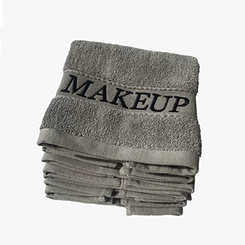 Кърпи за премахване на грим от памук, гъба за лице 14X14 см, кърпи за лице грим, Меки Многократна употреба и почистваща Сива гъба за лице