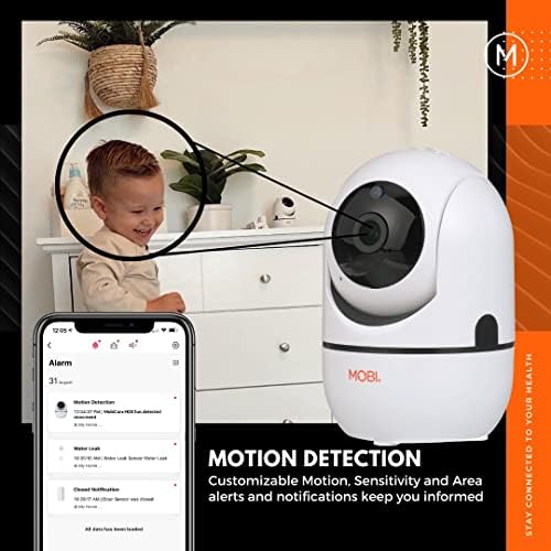 Камера MobiCam за помещения - 2-лентов следи бебето с камера и аудио-видео радионяней с функция за нощно виждане -