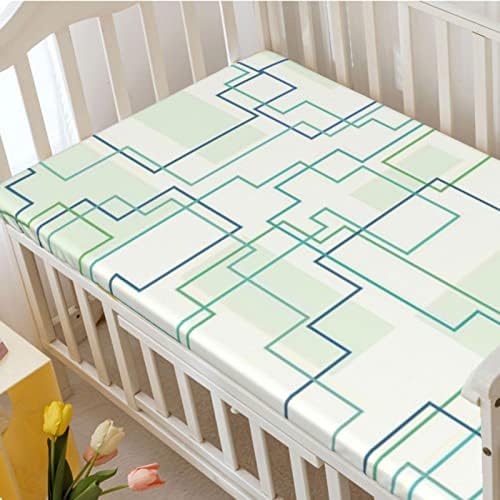 Чаршаф за легло с геометрична тема, Стандартен Чаршаф за матрак за легло, Мека чаршаф за детски матрак - чудесно