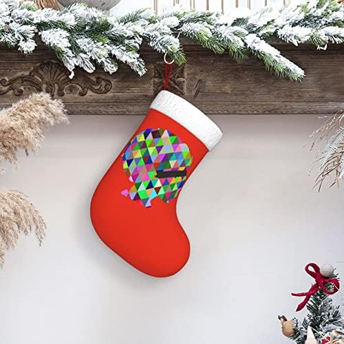 Cutedwarf Афроамериканка Цвят На Косата Коледен Отглеждане На Коледни Празнични Украси Камина Окачен На Стелката 18 Инча(А)А) Чорапи