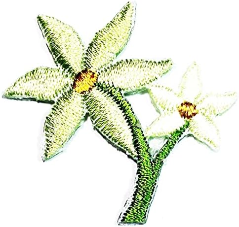 Kleenplus Мини Орхидея Зелен Цвете Кръпка Занаяти Изкуството на Шевни Ремонт на Диви Цветя, Бродирани Железни Ивици Върху