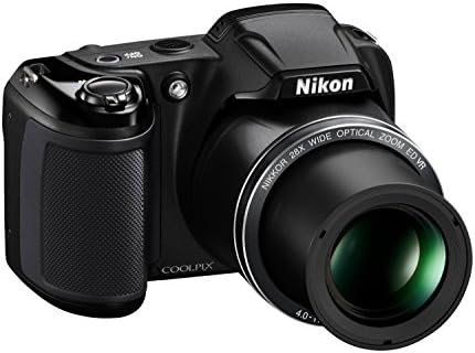 Цифров фотоапарат Nikon Coolpix L340 с резолюция от 20,2 Мегапиксела с 28-кратно оптично увеличение, 3,0 инчов LCD дисплей
