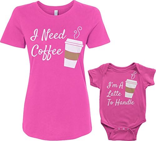 Комплект за Детско боди Threadrock Coffee & Latte и дамски тениски в тон