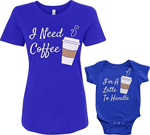 Комплект за Детско боди Threadrock Coffee & Latte и дамски тениски в тон