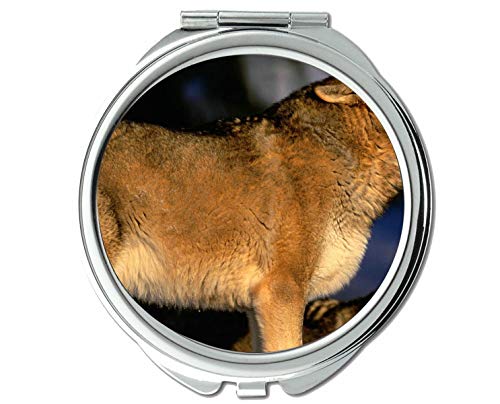 Огледало, едно Малко Огледало, Животното вълк, кух карманное огледало, Увеличително 1 X 2X